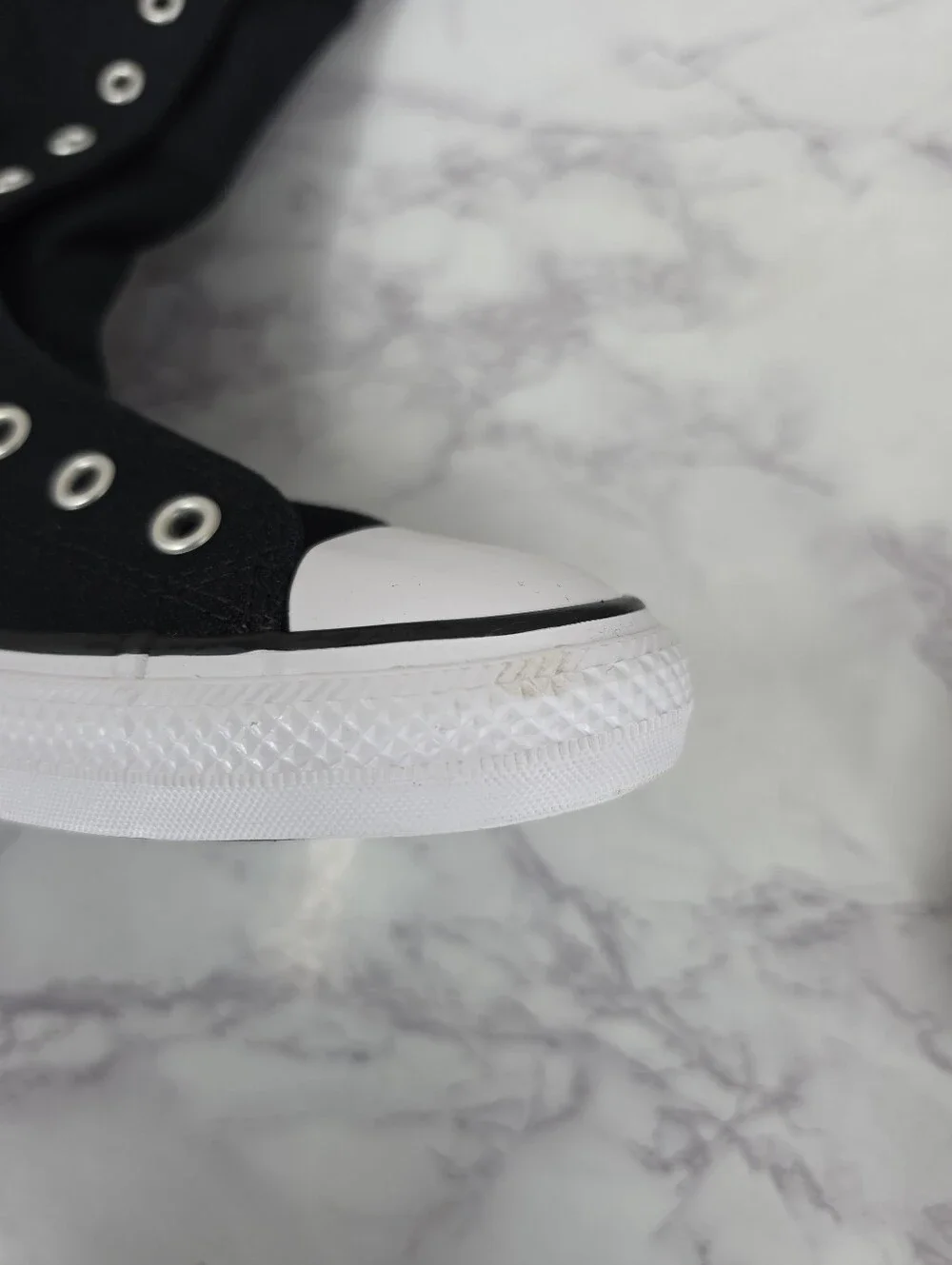 Converse XX HI Knee High Black Sneakers Boots Tennis Shoes Youth 3Y NO LACES